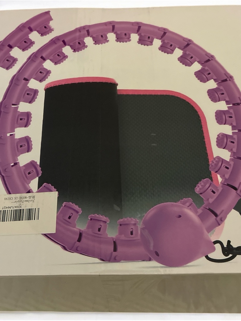 Adjustable Purple Hula Hoop with Smart Weight